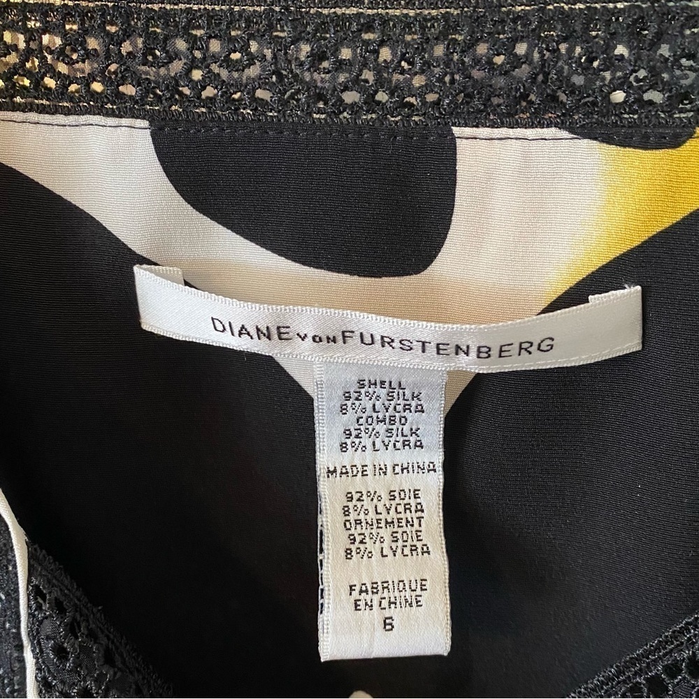 Diane Von Furstenburg Dress: Lena Traveling Butterfly Silk Kimono Dress - Picture 4 of 5
